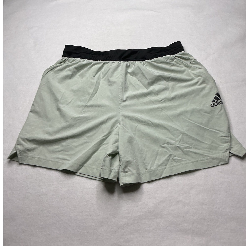 Adidas Mens Aeroready Athletic Shorts Sage Green Large